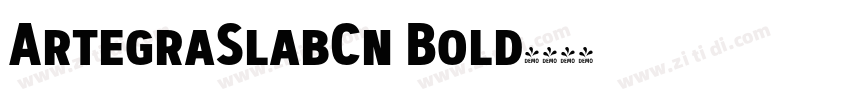 ArtegraSlabCn Bold字体转换